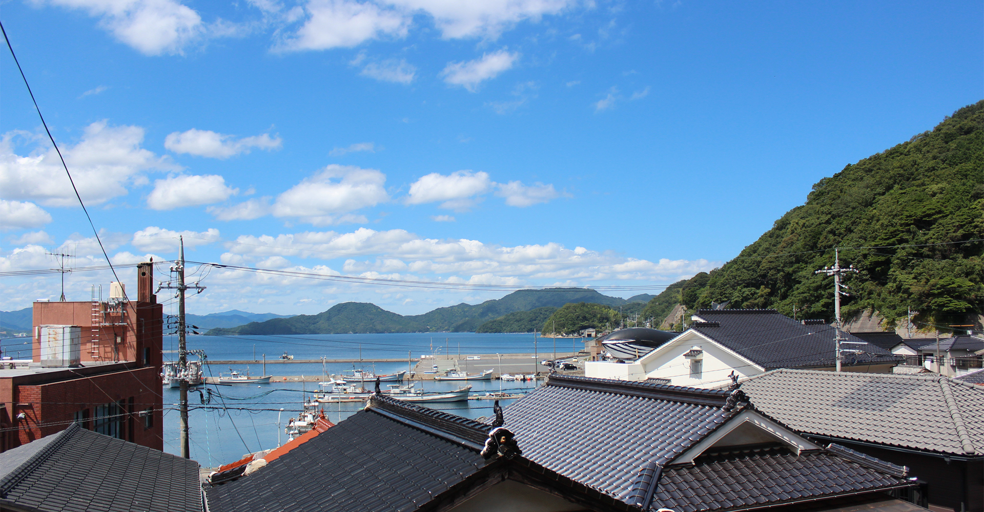 遠くから見た鯨資料館の外観
